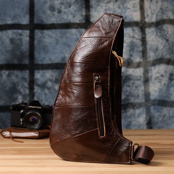 Сумка для мужчин с большим количеством карманов из натуральной кожи Vintage 22956 Коричневый 22956 фото