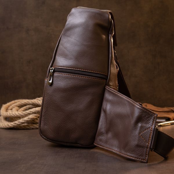 Сумка кросс боди Vintage 20402 Серо-коричневая 20402 фото