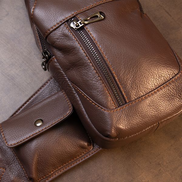 Сумка кросс боди Vintage 20402 Серо-коричневая 20402 фото