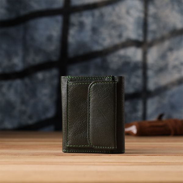 Жіночий мініатюрний гаманець із натуральної шкіри ST Leather 23083 Зелений 23083 фото