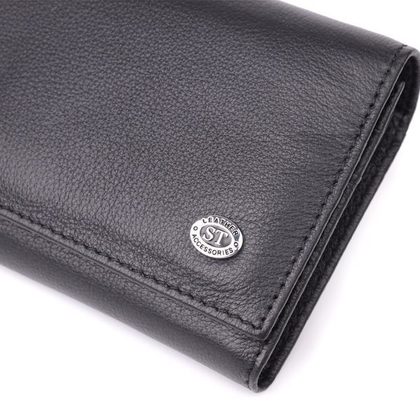 Солидный женский кошелек из натуральной кожи ST Leather 23088 Черный 23088 фото