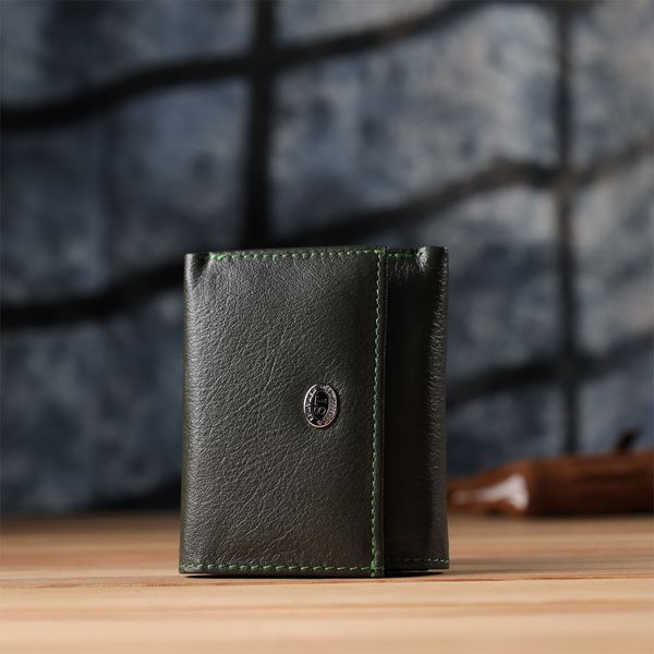 Жіночий мініатюрний гаманець із натуральної шкіри ST Leather 23083 Зелений 23083 фото