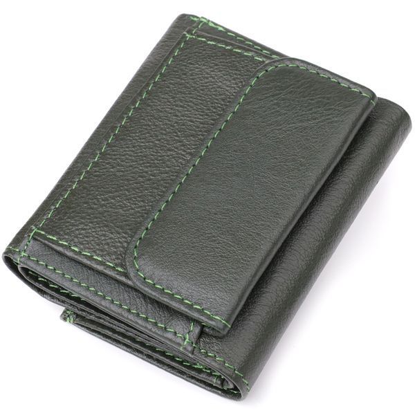 Жіночий мініатюрний гаманець із натуральної шкіри ST Leather 23083 Зелений 23083 фото