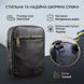 Мужская кожаная сумка через плечо для документов и города SHVIGEL 19102 Черная 19102 фото 3