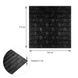 3D панель самоклеюча 700х770х5мм цегла Чорний (019-5) SW-00000151 SW-00000151 фото 3