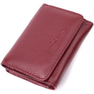 Шкіряний цікавий гаманець для жінок ST Leather 22507 Бордовий 22507 фото