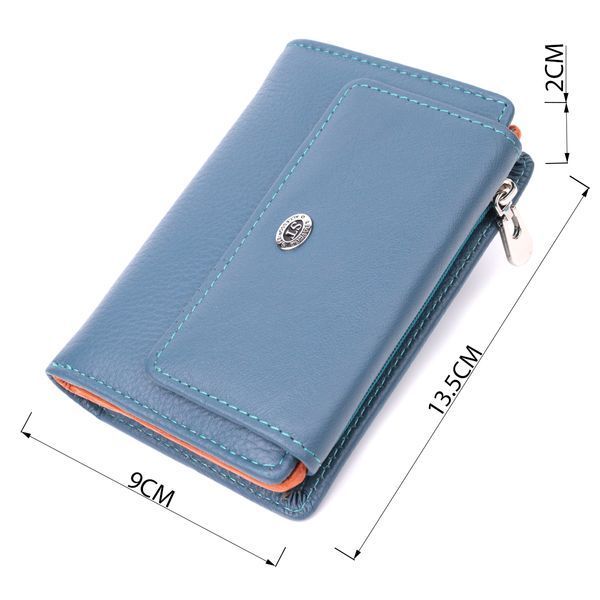 Интересный кошелек для женщин из натуральной кожи ST Leather 22504 Бирюзовый 22504 фото