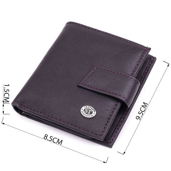 Компактний жіночий гаманець із натуральної шкіри ST Leather 22855 Коричневий 22855 фото