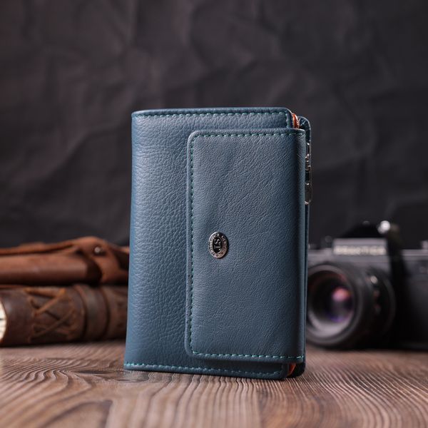 Интересный кошелек для женщин из натуральной кожи ST Leather 22504 Бирюзовый 22504 фото