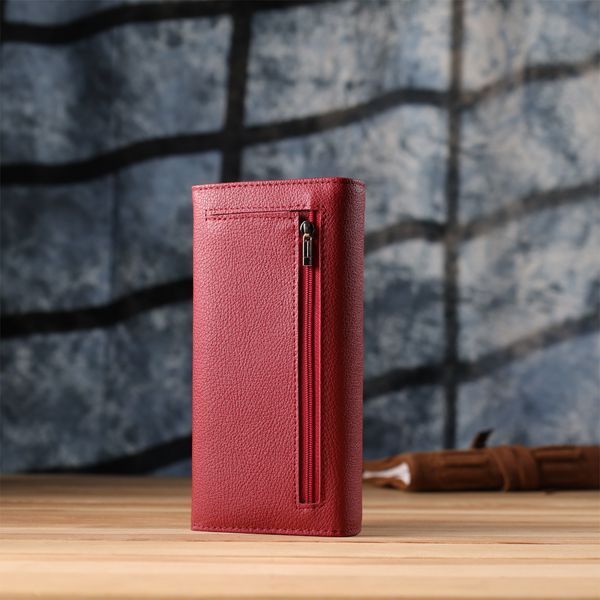 Жіночий місткий гаманець з натуральної шкіри ST Leather 23096 Червоний 23096 фото