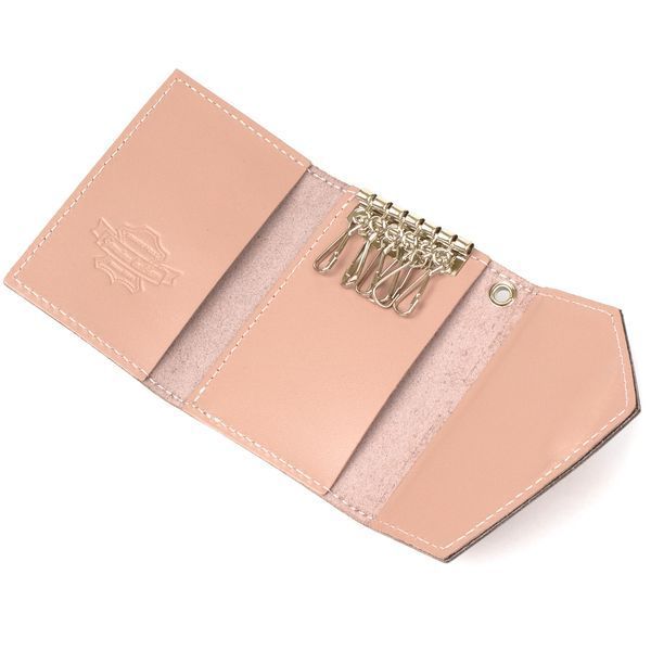 Ключница из натуральной кожи GRANDE PELLE 11393 Розовый 11393 фото