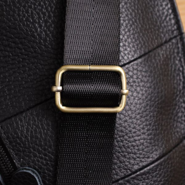 Сумка для мужчин с большим количеством карманов из натуральной кожи Vintage 22957 Черный 22957 фото