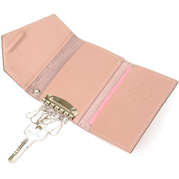 Ключница из натуральной кожи GRANDE PELLE 11393 Розовый 11393 фото