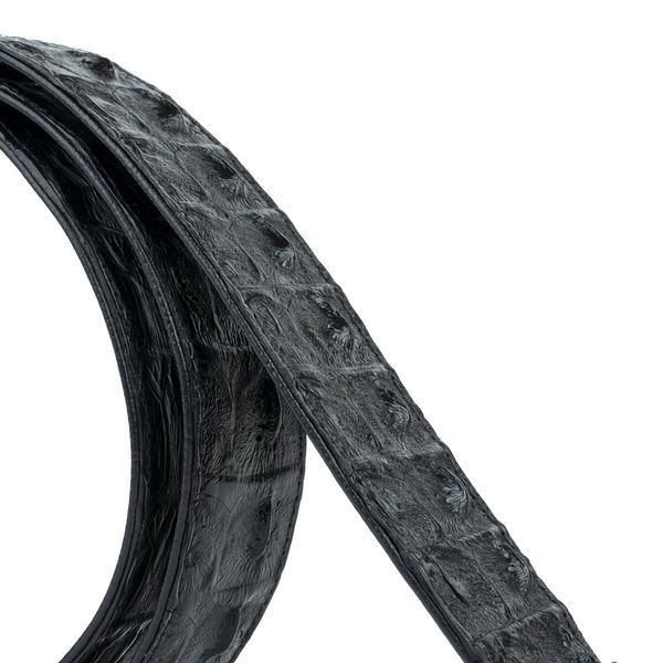 Ремень классика из натуральной кожи крокодила CROCODILE LEATHER 18018 Черный 18018 фото