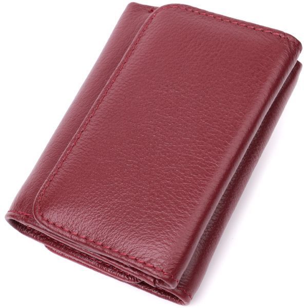Шкіряний цікавий гаманець для жінок ST Leather 22507 Бордовий 22507 фото