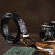 Ремень классика из натуральной кожи крокодила CROCODILE LEATHER 18018 Черный 18018 фото 6