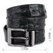 Ремень классика из натуральной кожи крокодила CROCODILE LEATHER 18018 Черный 18018 фото 4