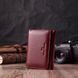 Шкіряний цікавий гаманець для жінок ST Leather 22507 Бордовий 22507 фото 8