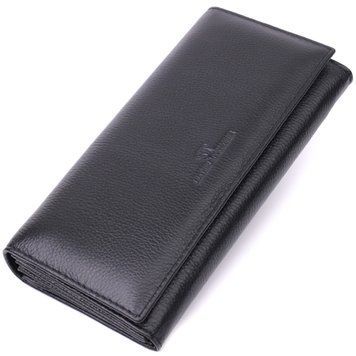 Зручний жіночий гаманець з натуральної шкіри ST Leather 22523 Чорний 22523 фото