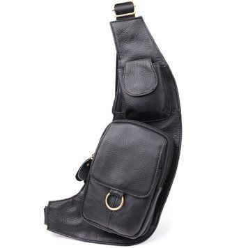 Сумка через плечо из натуральной кожи Vintage 22958 Черный 22958 фото