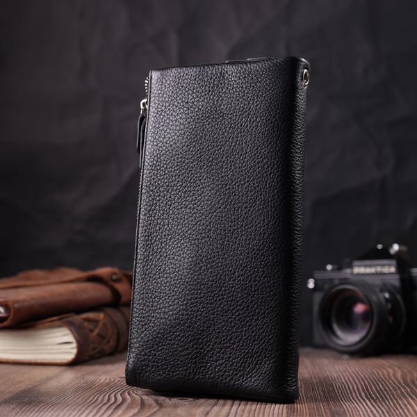 Женский кошелек-клатч с двумя молниями из натуральной кожи ST Leather 22527 Черный 22527 фото