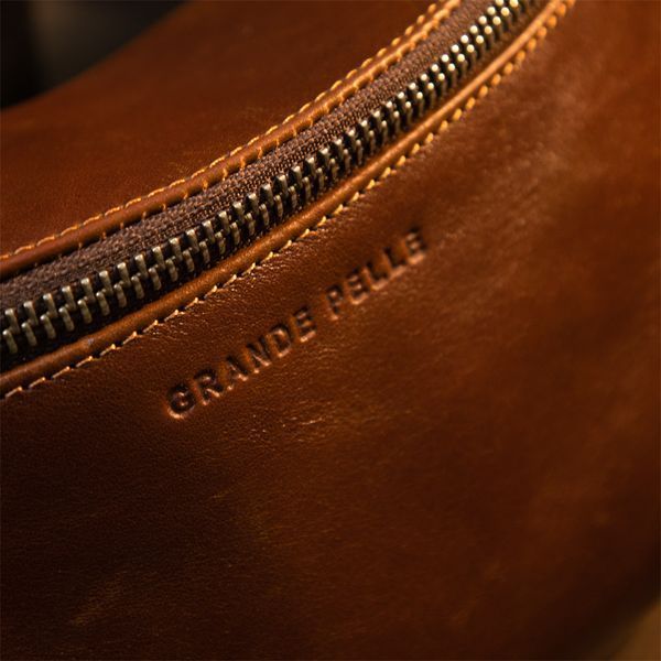Поясная сумка GRANDE PELLE 11315 Рыжая 11315 фото
