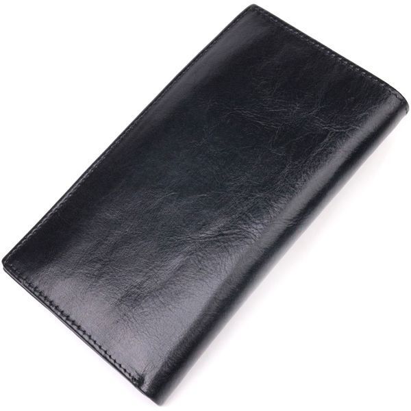 Вертикальний гаманець для чоловіків із натуральної шкіри ST Leather 19420 Чорний 19420 фото