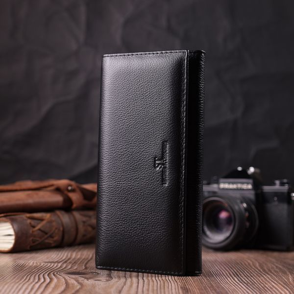 Зручний жіночий гаманець з натуральної шкіри ST Leather 22523 Чорний 22523 фото