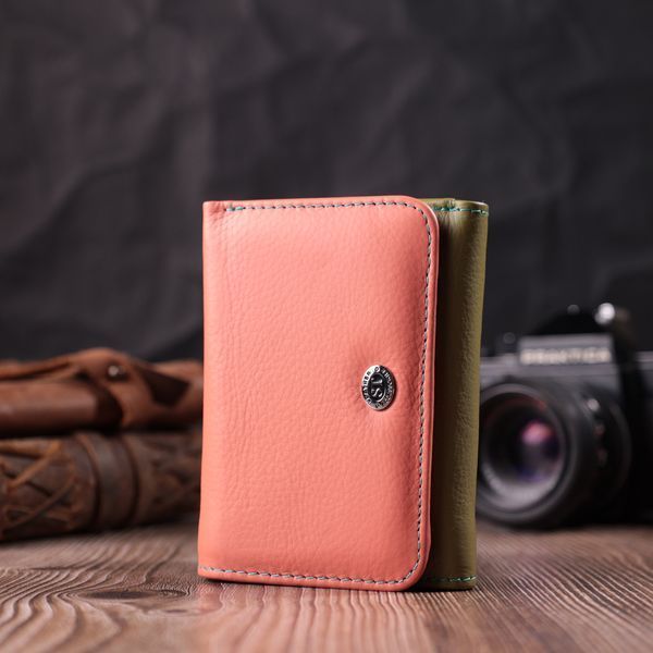 Гаманець для стильних дівчат із натуральної шкіри ST Leather 22494 Різнокольоровий 22494 фото