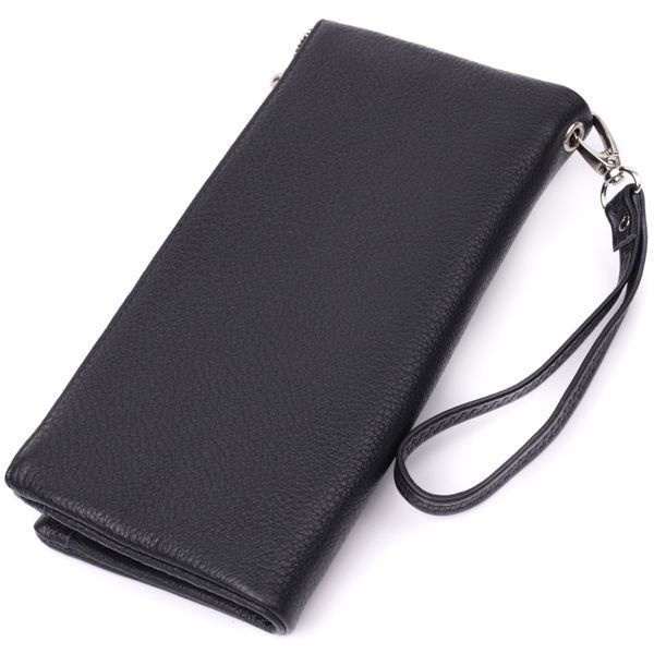 Женский кошелек-клатч с двумя молниями из натуральной кожи ST Leather 22527 Черный 22527 фото