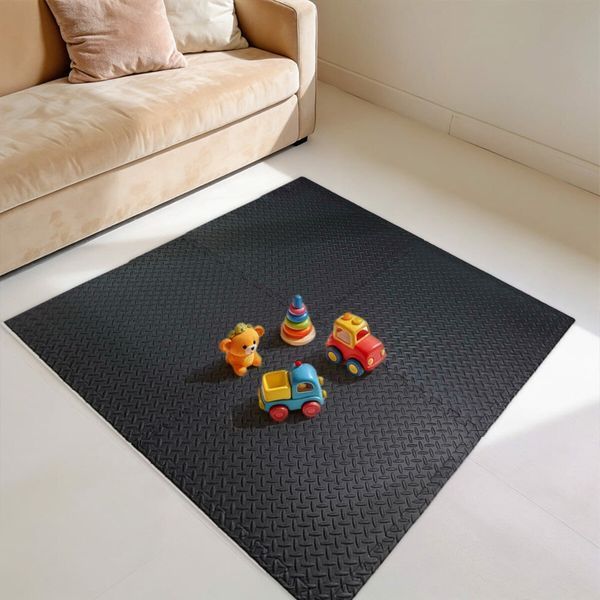 Підлогове двостороннє покриття GREY та BLACK 60*60cm*2cm (D) SW-00001843 SW-00001843 фото