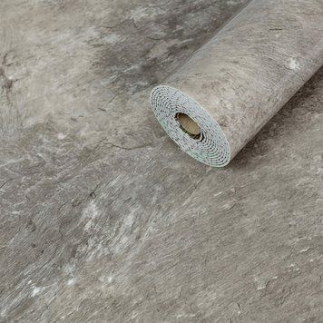Самоклеящаяся виниловая плитка в рулоне 600х3000х2мм Серый мрамор Глянец SW-00001286 SW-00001286 фото