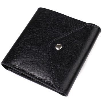 Оригінальний гаманець у стилі унісекс із глянсової натуральної шкіри GRANDE PELLE 16813 Чорний 16813 фото
