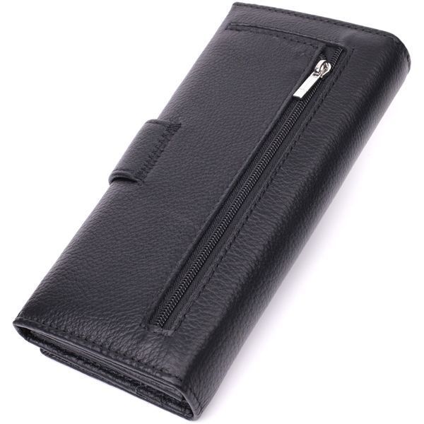 Жіночий шкіряний гаманець для карток купюр та монет ST Leather 22548 Чорний 22548 фото