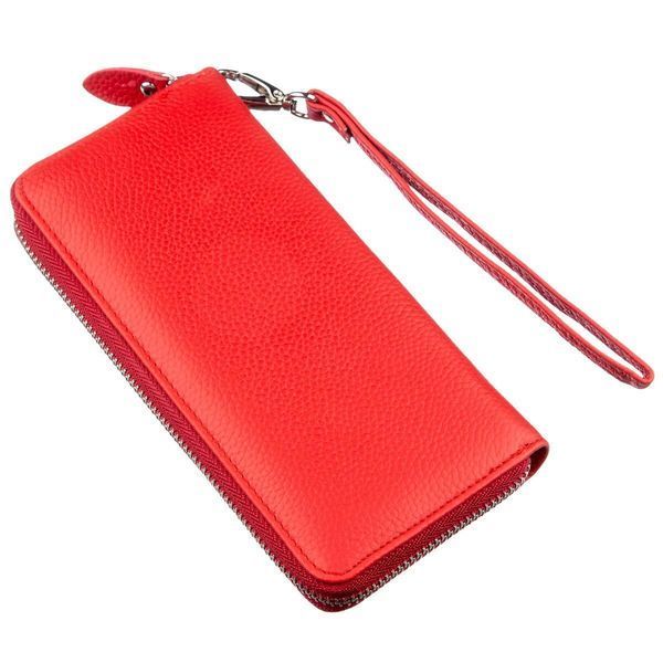 Жіночий шкіряний клатч для карток купюр та документів ST Leather 18931 Червоний 18931 фото
