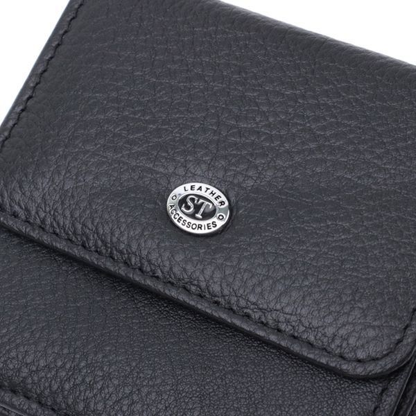 Жіночий шкіряний гаманець для карток купюр та монет ST Leather 22690 Чорний 22690 фото