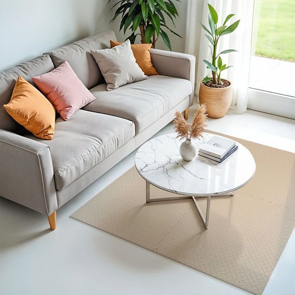 Напольное двустороннее покрытие CREAM and BEIGE 60*60cm*2cm (D) SW-00001846 SW-00001846 фото