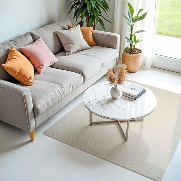 Напольное двустороннее покрытие CREAM and BEIGE 60*60cm*2cm (D) SW-00001846 SW-00001846 фото