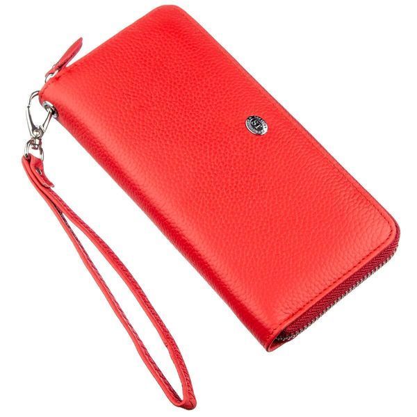 Жіночий шкіряний клатч для карток купюр та документів ST Leather 18931 Червоний 18931 фото