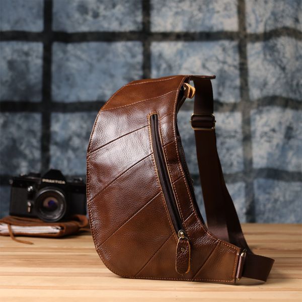 Мужская сумка через плечо из натуральной кожи Vintage 22959 Коричневый 22959 фото