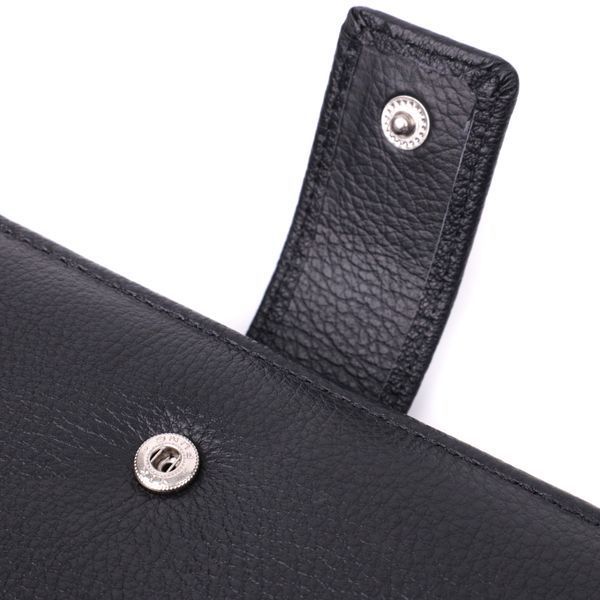 Жіночий шкіряний гаманець для карток купюр та монет ST Leather 22548 Чорний 22548 фото