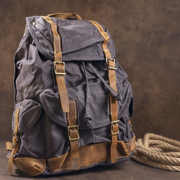 Походный рюкзак canvas Vintage 20110 Серый 20110 фото