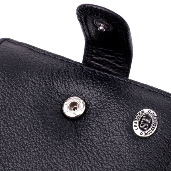 Классическое портмоне для мужчин с блоком для карт из натуральной кожи ST Leather 19473 Черное 19473 фото