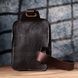 Мужская прямоугольная сумка бананка из гладкой натуральной кожи GRANDE PELLE 22880 Коричневый 22880 фото 11
