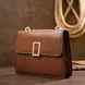 Горизонтальна сумка зі шкірозамінника Vintage sale_14907 Коричнева sale_14907 фото 4