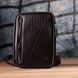 Мужская прямоугольная сумка бананка из гладкой натуральной кожи GRANDE PELLE 22880 Коричневый 22880 фото 10