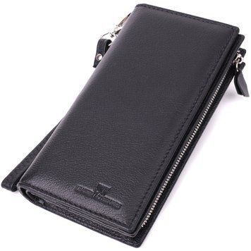 Вертикальний гаманець-клатч унісекс із натуральної шкіри ST Leather 22532 Чорний 22532 фото