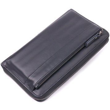 Оригінальний чоловічий клатч з натуральної гладкої шкіри 21292 Vintage Чорний 21292 фото