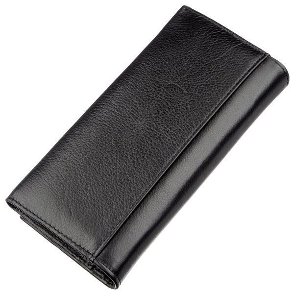 Практичний жіночий гаманець на магнітах ST Leather 18870 Чорний 18870 фото