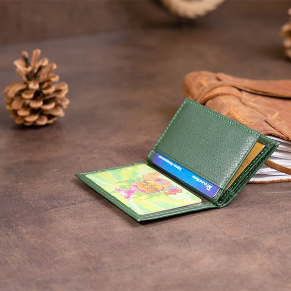 Візитниця-книжка ST Leather 19215 Зелена 19215 фото